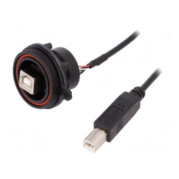 Soclu USB B Buccaneer 4 PIN PX0844/B/0M50/B | Electronic-mag.ro | Componente Electronice