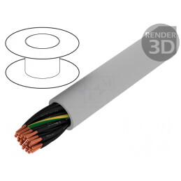 Cablu Neecranat 34G0,75mm2 Gri 300V/500V | Electronic-mag.ro | Componente Electronice