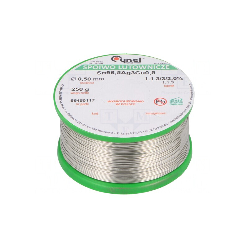 Sârmă de lipit fără plumb 500um 250g bobină | Electronic-mag.ro | Componente Electronice Sârmă de lipit fără plumb 500um 250g bobină | Electronic-mag.ro | Componente Electronice