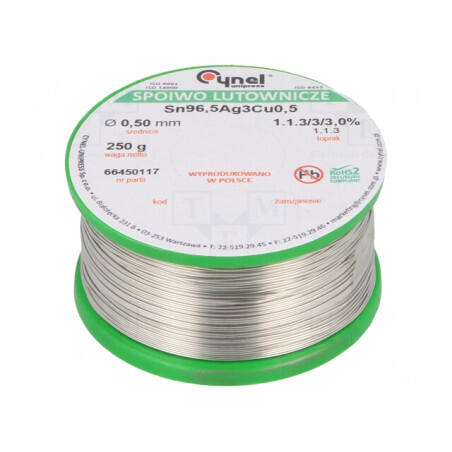 Sârmă de lipit fără plumb 500um 250g bobină | Electronic-mag.ro | Componente Electronice