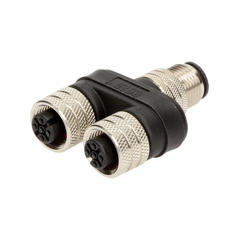 Adaptor T M12 Tată M12 Mamă x2 CANopen | Electronic-mag.ro | Componente Electronice Adaptor T M12 Tată M12 Mamă x2 CANopen | Electronic-mag.ro | Componente Electronice
