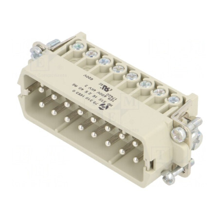 Conector HDC Tată 2x16 Argintat | Electronic-mag.ro | Componente Electronice