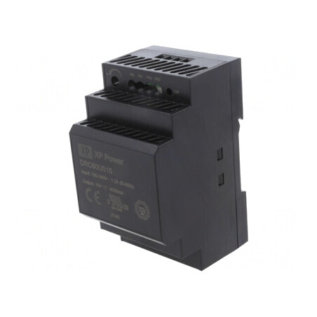 Alimentator Pulsatoriu Șină DIN 60W 15VDC 4A | Electronic-mag.ro | Componente Electronice
