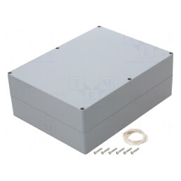 Carcasă universală ABS gri închis 230x300x111mm | Electronic-mag.ro | Componente Electronice