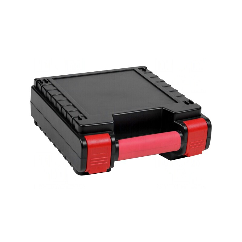 Valiză de Transport ABS Neagră/Roșu 256x240x94mm | Electronic-mag.ro | Componente Electronice
