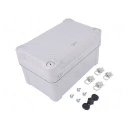 Carcasă Universală Policarbonat Gri 121x192x105mm | Electronic-mag.ro | Componente Electronice