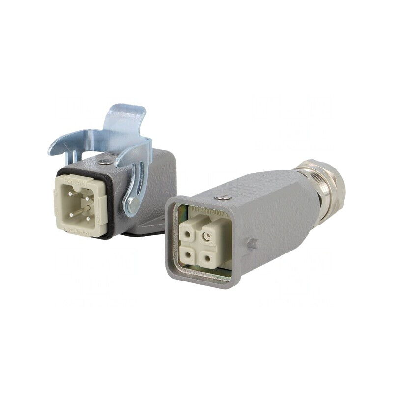 Conector HDC Tată-Mamă Soclu-Mufă Set Complet Han Kit | Electronic-mag.ro | Componente Electronice