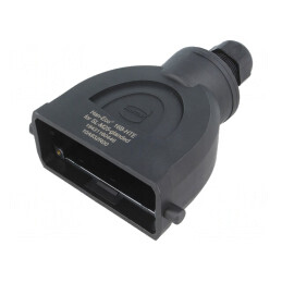 Carcasă pentru conectori HDC Han-Eco B 16B drept | Electronic-mag.ro | Componente Electronice