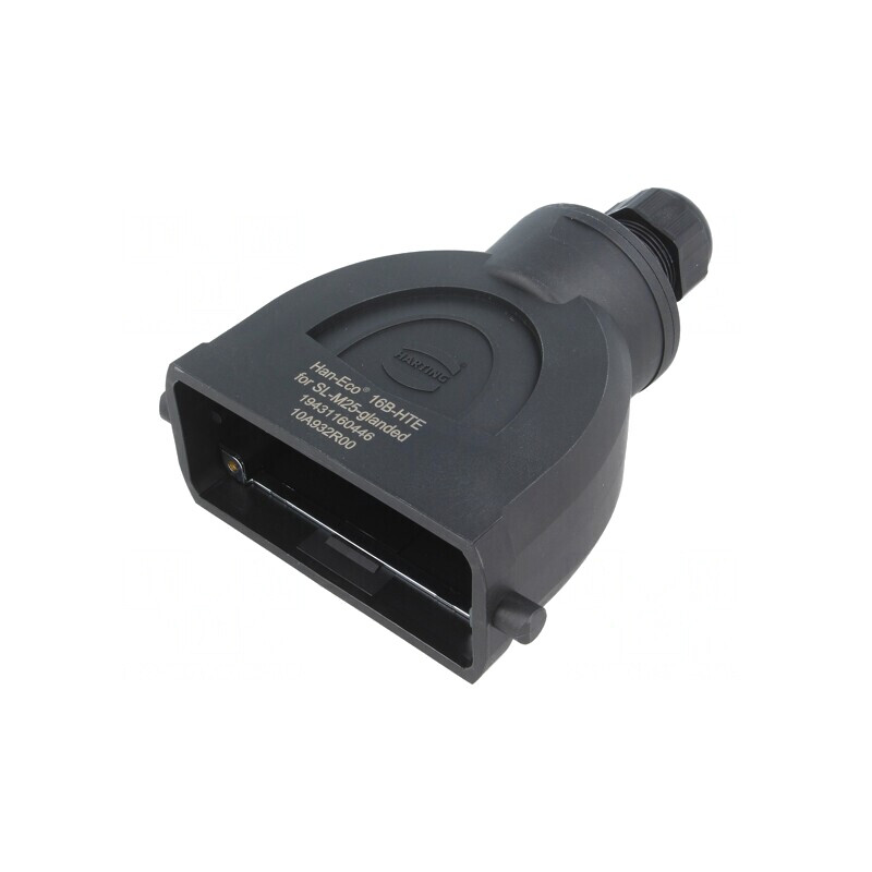 Carcasă pentru conectori HDC Han-Eco B 16B drept | Electronic-mag.ro | Componente Electronice