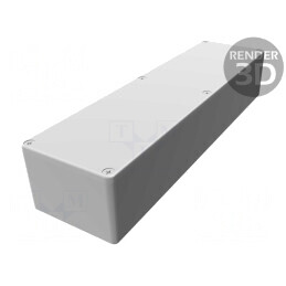Carcasă universală aluminiu IP65 70x254x51mm | Electronic-mag.ro | Componente Electronice