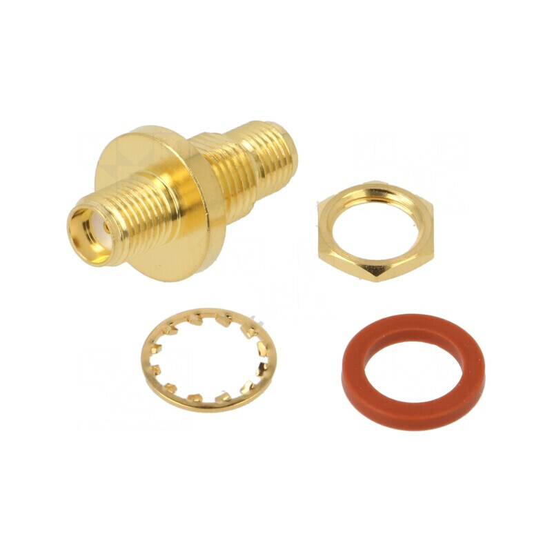 Adaptor SMA Mamă PTFE 50Ω 18GHz | Electronic-mag.ro | Componente Electronice