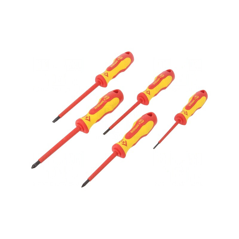 Kit Șurubelnițe Izolate 1kVAC 5 Bucăți | Electronic-mag.ro | Componente Electronice