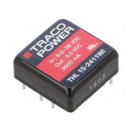 Convertor DC/DC 15W 9-36V la 5V 3A | Electronic-mag.ro | Componente Electronice