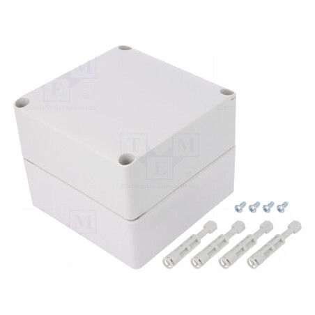 Carcasă Universală Policabonat 120x120x100mm Gri | Electronic-mag.ro | Componente Electronice