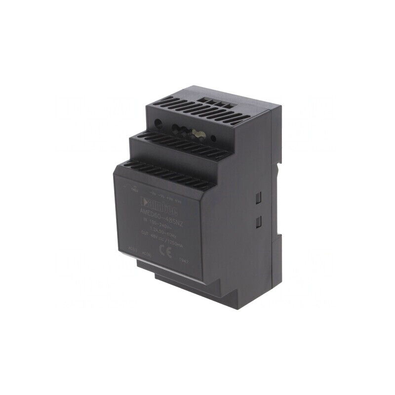 Alimentator Pulsatoriu DIN 60W 48V 1,25A | Electronic-mag.ro | Componente Electronice Alimentator Pulsatoriu DIN 60W 48V 1,25A | Electronic-mag.ro | Componente Electronice