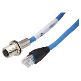 Adaptor M12 Mamă RJ45 IP65 Drept Ethernet | Electronic-mag.ro | Componente Electronice