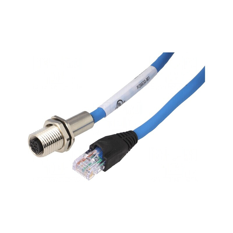 Adaptor M12 Mamă RJ45 IP65 Drept Ethernet | Electronic-mag.ro | Componente Electronice