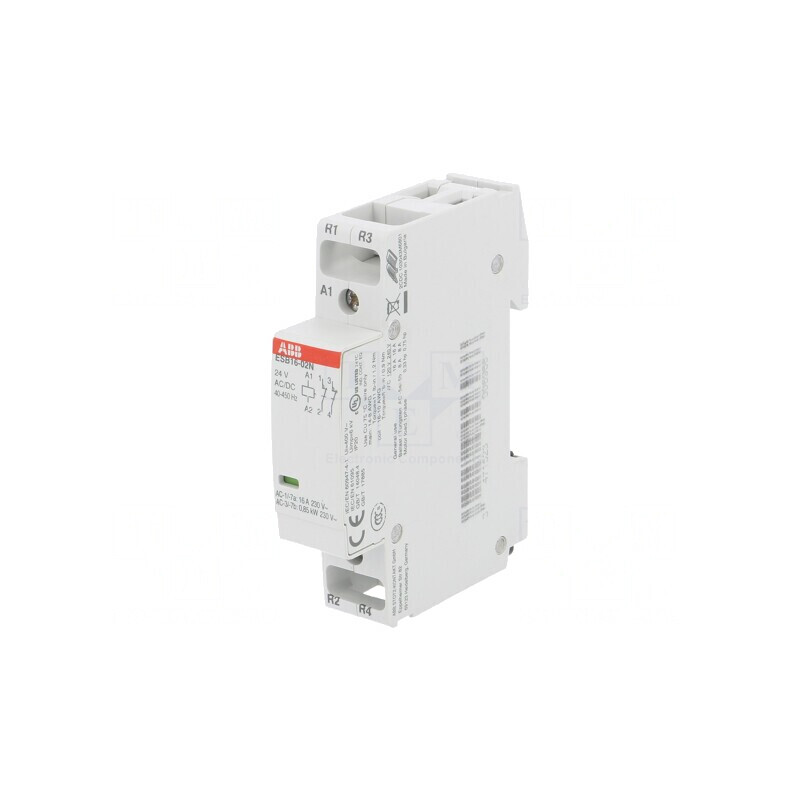 Contactor 2-polar 16A 24VAC/DC NC | Electronic-mag.ro | Componente Electronice