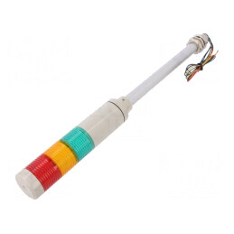 Coloană de semnalizare LED roşu/ambră/verde STG40L-3-24-RAG | Electronic-mag.ro | Componente Electronice