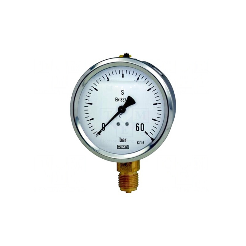 Manometru 0-60 bar Clasa 1.6 63mm Filet G 1/4 | Electronic-mag.ro | Componente Electronice