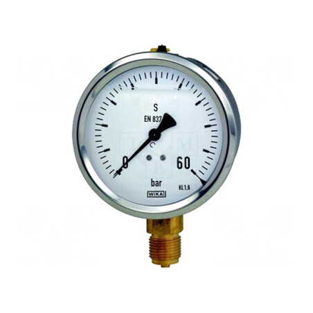 Manometru 0-60 bar Clasa 1.6 63mm Filet G 1/4 | Electronic-mag.ro | Componente Electronice