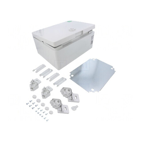 Carcasă montare pe perete ABS gri 210x280x130mm | Electronic-mag.ro | Componente Electronice