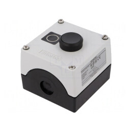 Casetă de comandă cu 1 buton IP67 plastic NC | Electronic-mag.ro | Componente Electronice