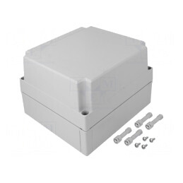Carcasă Universală ABS Gri 180x180x125 mm | Electronic-mag.ro | Componente Electronice