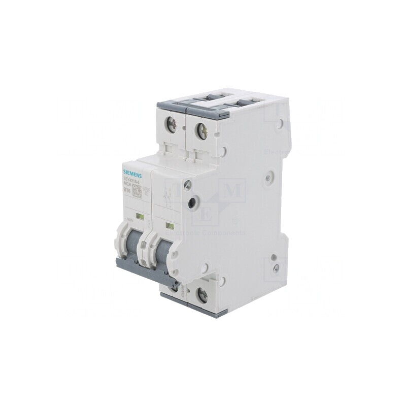 Întrerupător de Supracurent 16A 2 Poli 10kA 230/400VAC | Electronic-mag.ro | Componente Electronice