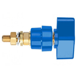 Clemă de laborator albastră 1kVDC 100A pe panou | Electronic-mag.ro | Componente Electronice