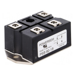 Punte Redresoare Monofazată 1800V 72A 750A PSB 82/18 | Electronic-mag.ro | Componente Electronice