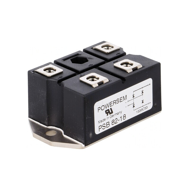 Punte Redresoare Monofazată 1800V 72A 750A PSB 82/18 | Electronic-mag.ro | Componente Electronice Punte Redresoare Monofazată 1800V 72A 750A PSB 82/18 | Electronic-mag.ro | Componente Electronice