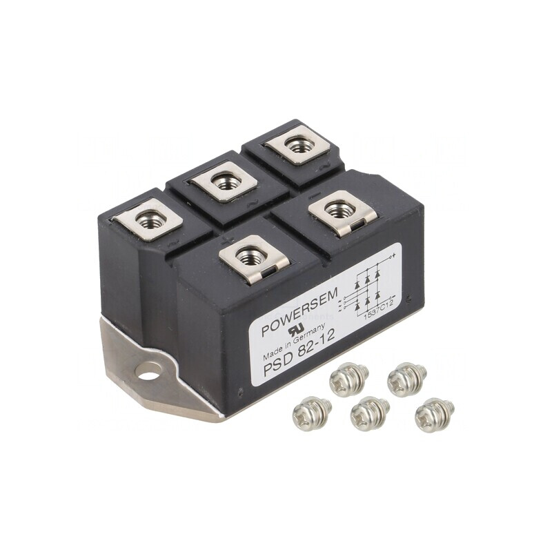 Punte Redresoare Trifazată 1,2kV 88A 750A Modul PSD 82/12 | Electronic-mag.ro | Componente Electronice