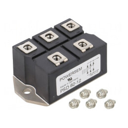 Punte Redresoare Trifazată 1,2kV 88A 750A Modul PSD 82/12 | Electronic-mag.ro | Componente Electronice
