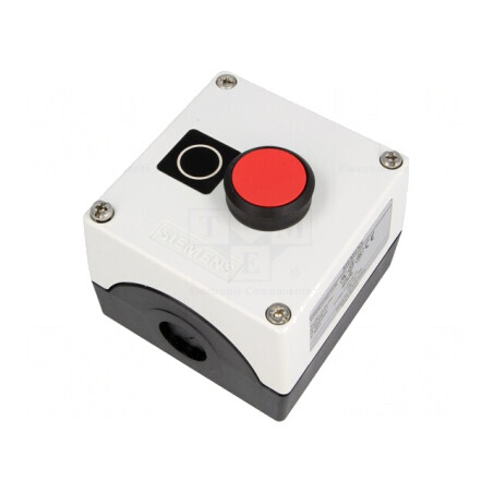 Casetă de comandă cu 1 buton plat IP67 plastic NC | Electronic-mag.ro | Componente Electronice