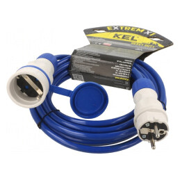 Prelungitor alimentare 5m 16A albastru | Electronic-mag.ro | Componente Electronice