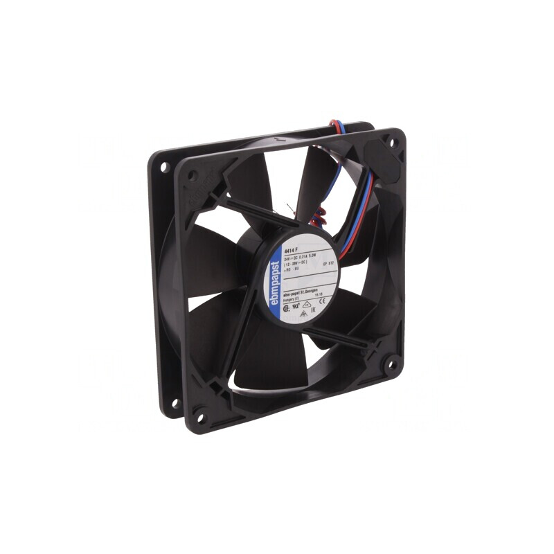 Ventilator Axial 24V 119x119x25mm 170m3/h 43dBA Cu Bilă | Electronic-mag.ro | Componente Electronice