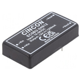 Convertor DC/DC 15W 18-36V la 12V 1250mA THT | Electronic-mag.ro | Componente Electronice