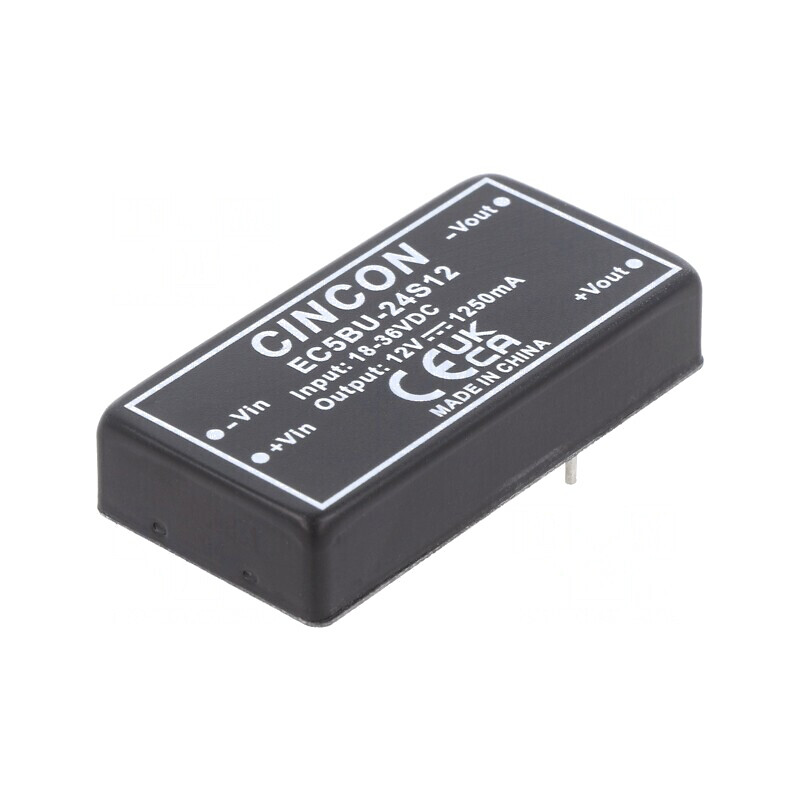 Convertor DC/DC 15W 18-36V la 12V 1250mA THT | Electronic-mag.ro | Componente Electronice