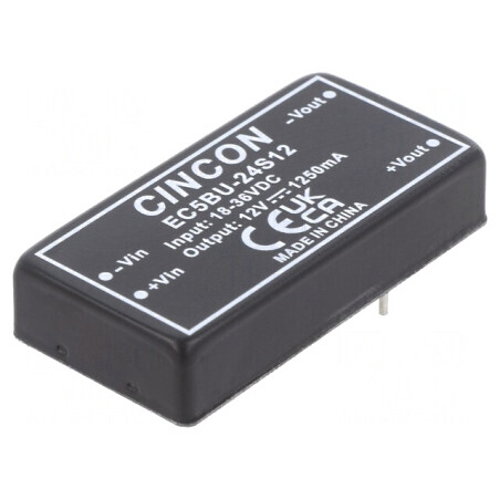 Convertor DC/DC 15W 18-36V la 12V 1250mA THT | Electronic-mag.ro | Componente Electronice