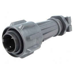 Mufă Circulară 2-Pin Filet Interior | Electronic-mag.ro | Componente Electronice