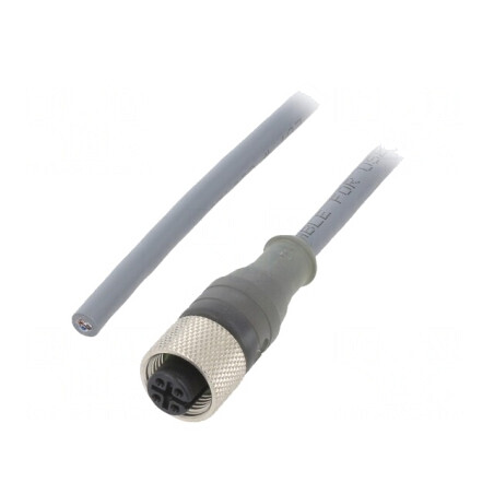 Cablu de Conectare M12 3 Pin 5m 250VAC 2.7A PUR | Electronic-mag.ro | Componente Electronice