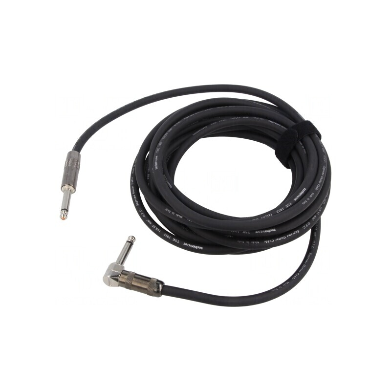 Cablu Audio Jack 6,3mm 2pin Drept-Angulat 6m | Electronic-mag.ro | Componente Electronice