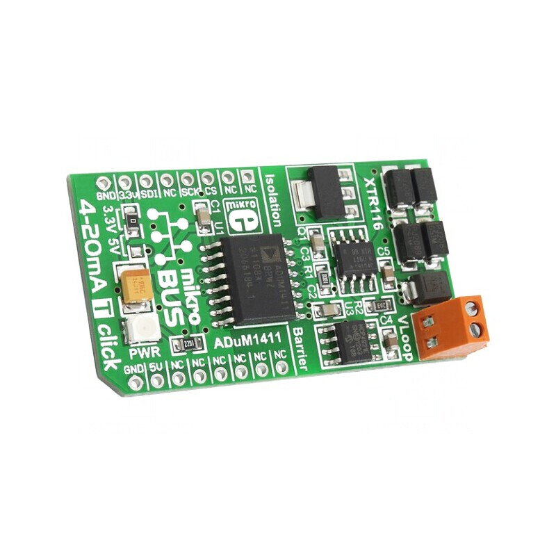 Convertor 2-Wire 4-20mA Loop SPI ADuM1411 4-20MA T Click | Electronic-mag.ro | Componente Electronice Convertor 2-Wire 4-20mA Loop SPI ADuM1411 4-20MA T Click | Electronic-mag.ro | Componente Electronice