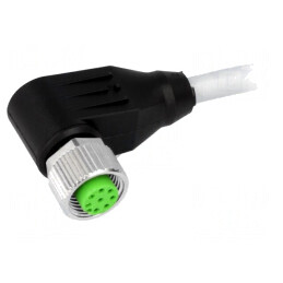 Cablu Conectare M12 8PIN Unghi 3m 30VAC 2A PUR | Electronic-mag.ro | Componente Electronice