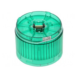 Semnalizator LED Verde 24VDC IP65 Ø70x50mm | Electronic-mag.ro | Componente Electronice