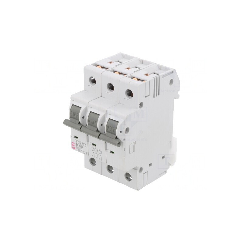 Întrerupător de supracurent 50A 3P 6kA 230/400VAC | Electronic-mag.ro | Componente Electronice