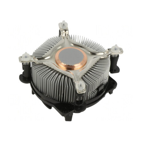 Radiator Extrudat 12VDC Aluminiu Cupru 69.5m3/h 62.4mm AK-955A-BV2 | Electronic-mag.ro | Componente Electronice