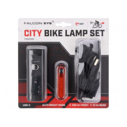 LED Bike Torch 10lm 250lm IPX5