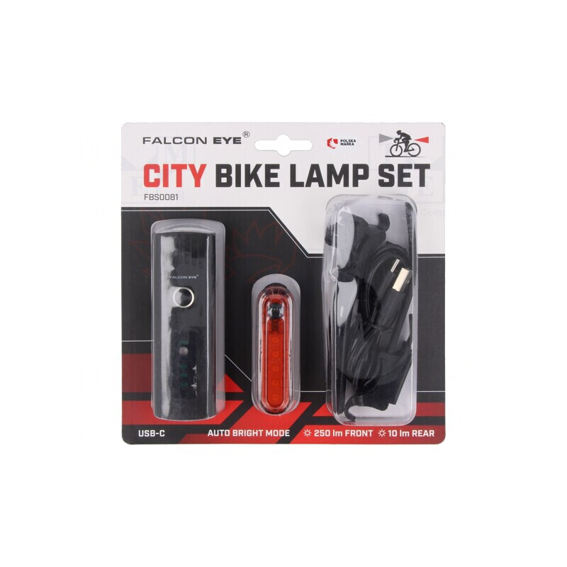 LED Bike Torch 10lm 250lm IPX5